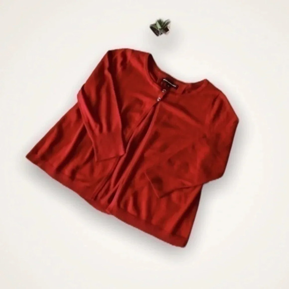 Express  Design Studio red cropped cardiga… - Picture 1 of 7